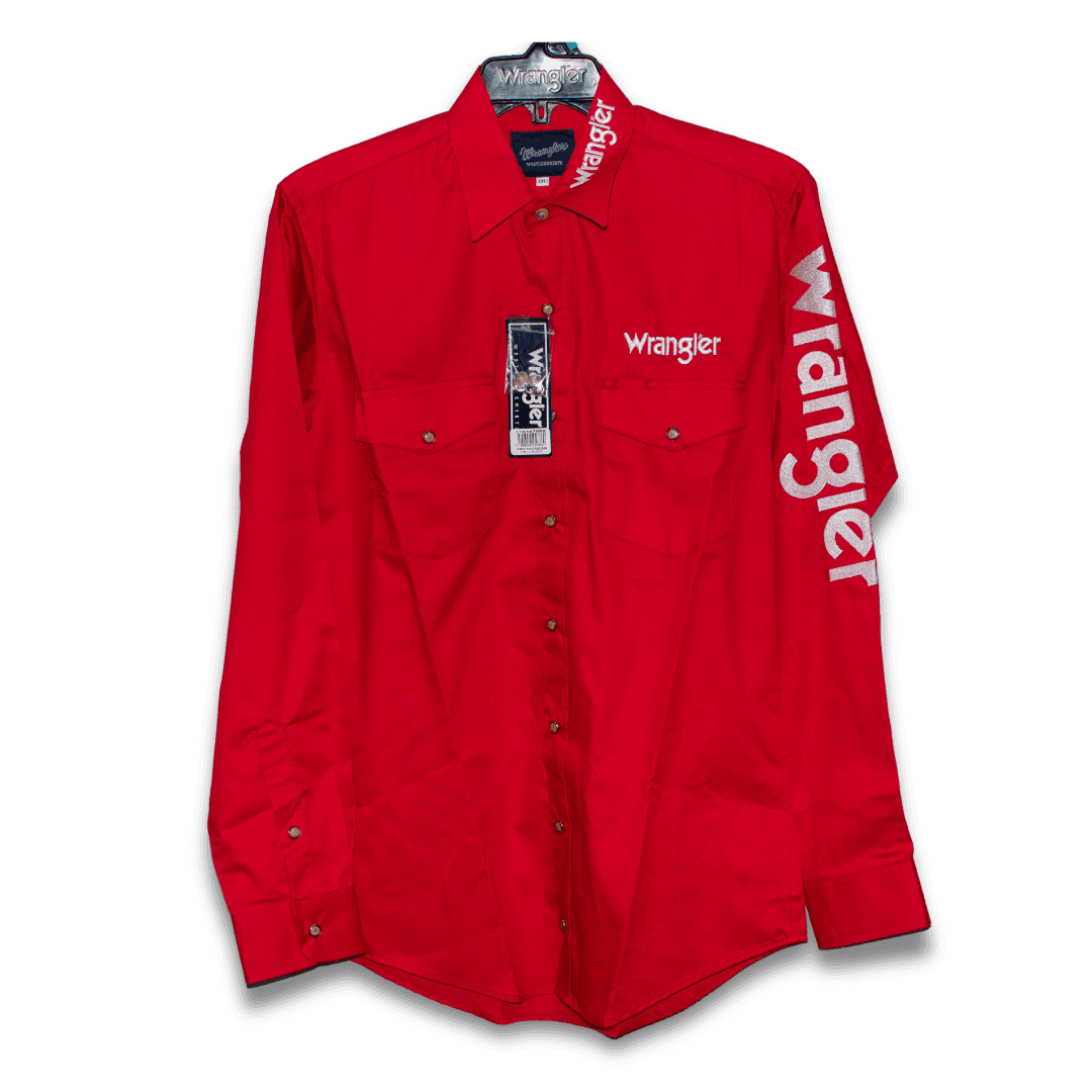 Camisa vaquera Wrangler roja