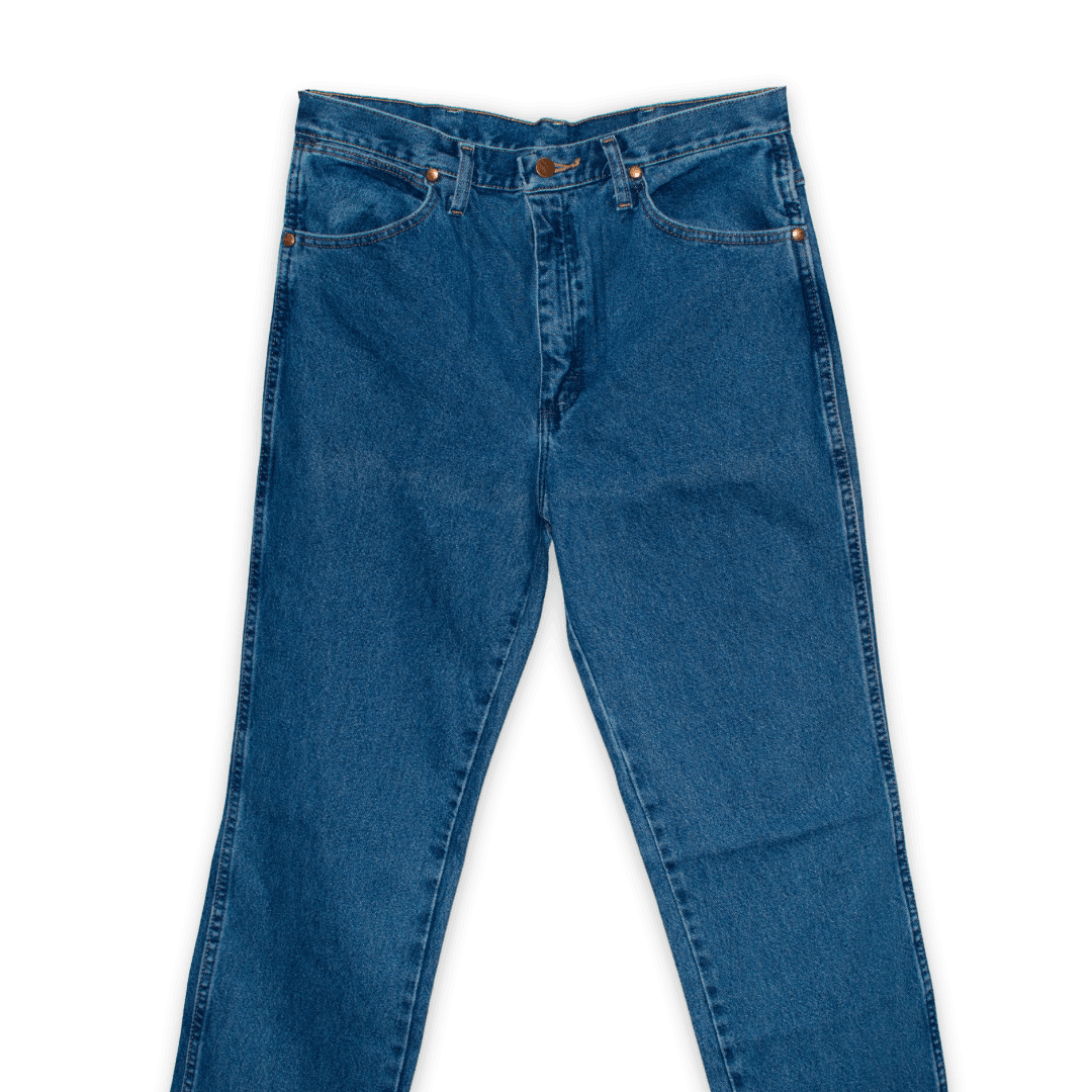 Pantalón de mezclilla Wrangler slim fit azul