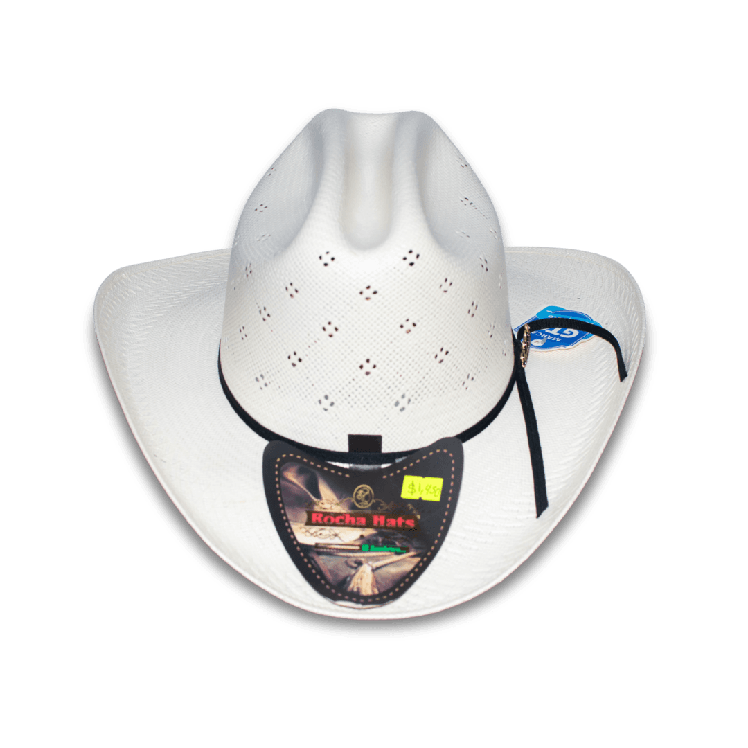 Sombrero Rocha hats 100x trébol, vista de frente